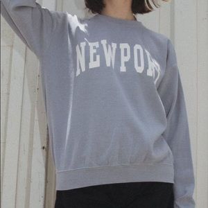 BRANDY MELVILLE Erica Baby Blue Newport Sweatshirt